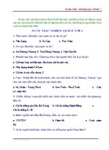 50 câu trắc nghiệm Lịch sử Lớp 4 (Có đáp án)